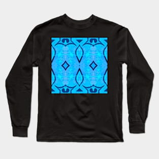 Abstract pattern in Blue colors Long Sleeve T-Shirt